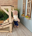 Selbstgebauter Miniatur-Bauernmarktstand