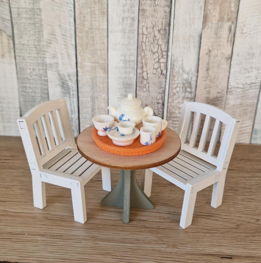 DIY Miniature Dining Set – Chair & Table Duo