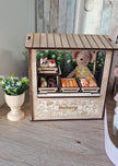 Miniature Bakery Stall, handmade 1:12 miniature
