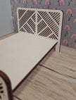 DIY Diagonal Bed – Miniature Wooden Dollhouse Bed