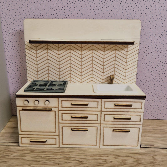 DIY Miniature Kitchen Set with Oven – Wooden Furniture for Maileg & Dolls