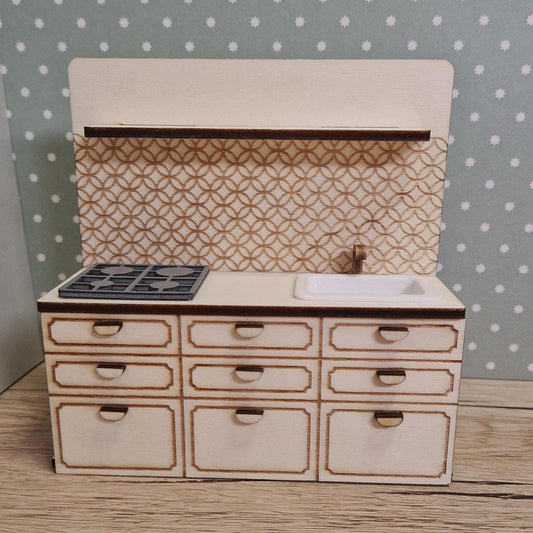 DIY Miniature Kitchen Set - The Cottage Kitchen – Wooden Furniture for Maileg & Dolls