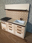 DIY Mediterranean Miniature Kitchen – Timeless Wooden Design