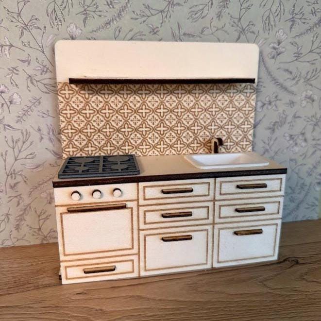DIY Mediterranean Miniature Kitchen – Timeless Wooden Design