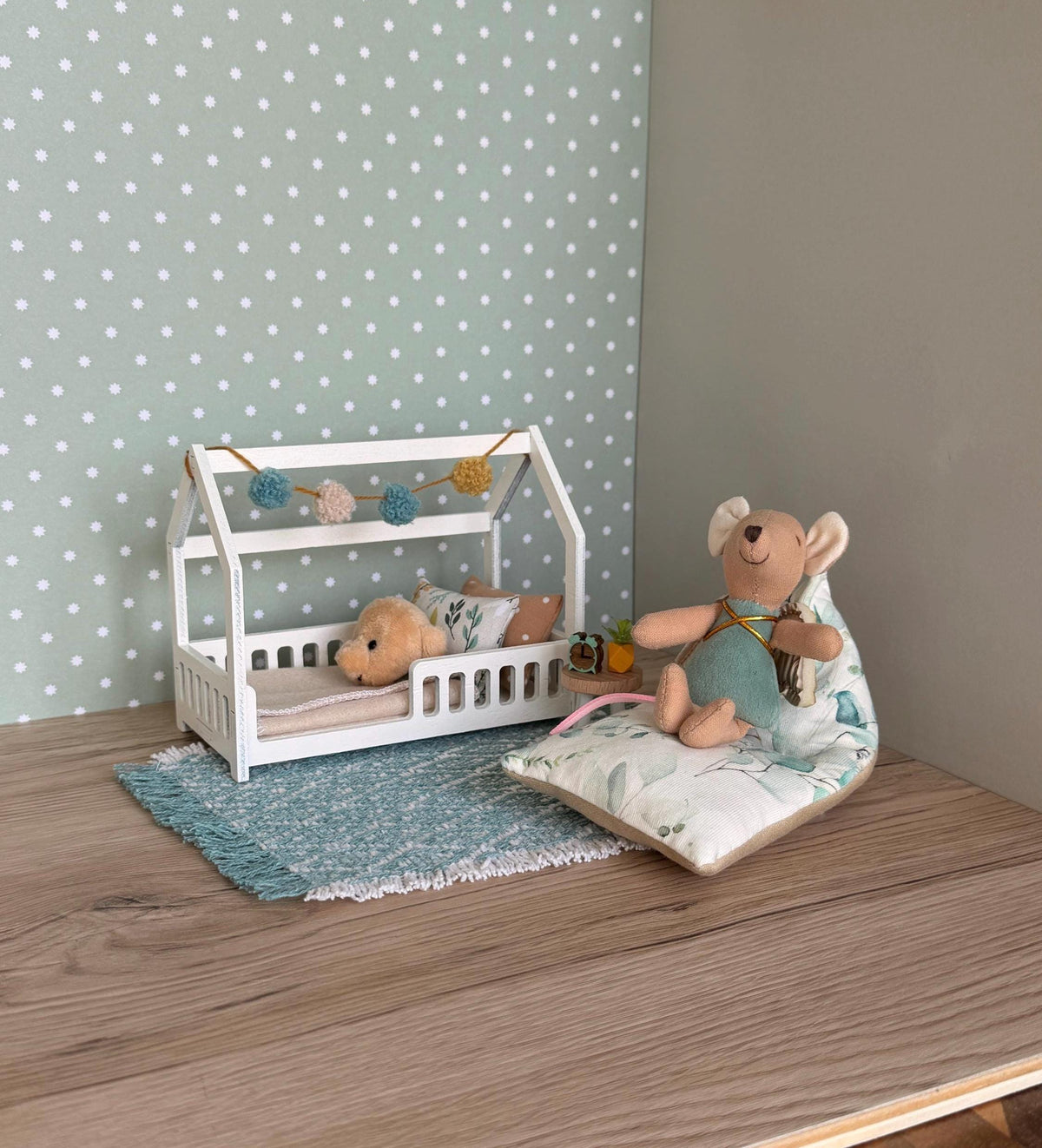 Playhouse Bedroom, 1:12 Scale, handmade – photo 3