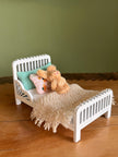Ballerina Bedroom Set – Bed with Bedding, handmade 1:12 miniature – photo 4