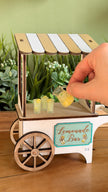 Miniature Lemonade Stand – Rolling Market Cart, handmade 1:12 miniature – photo 9