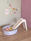 Miniature Wooden Slide and Felt Ball Pit Play Set, handmade 1:12 miniature – photo 10