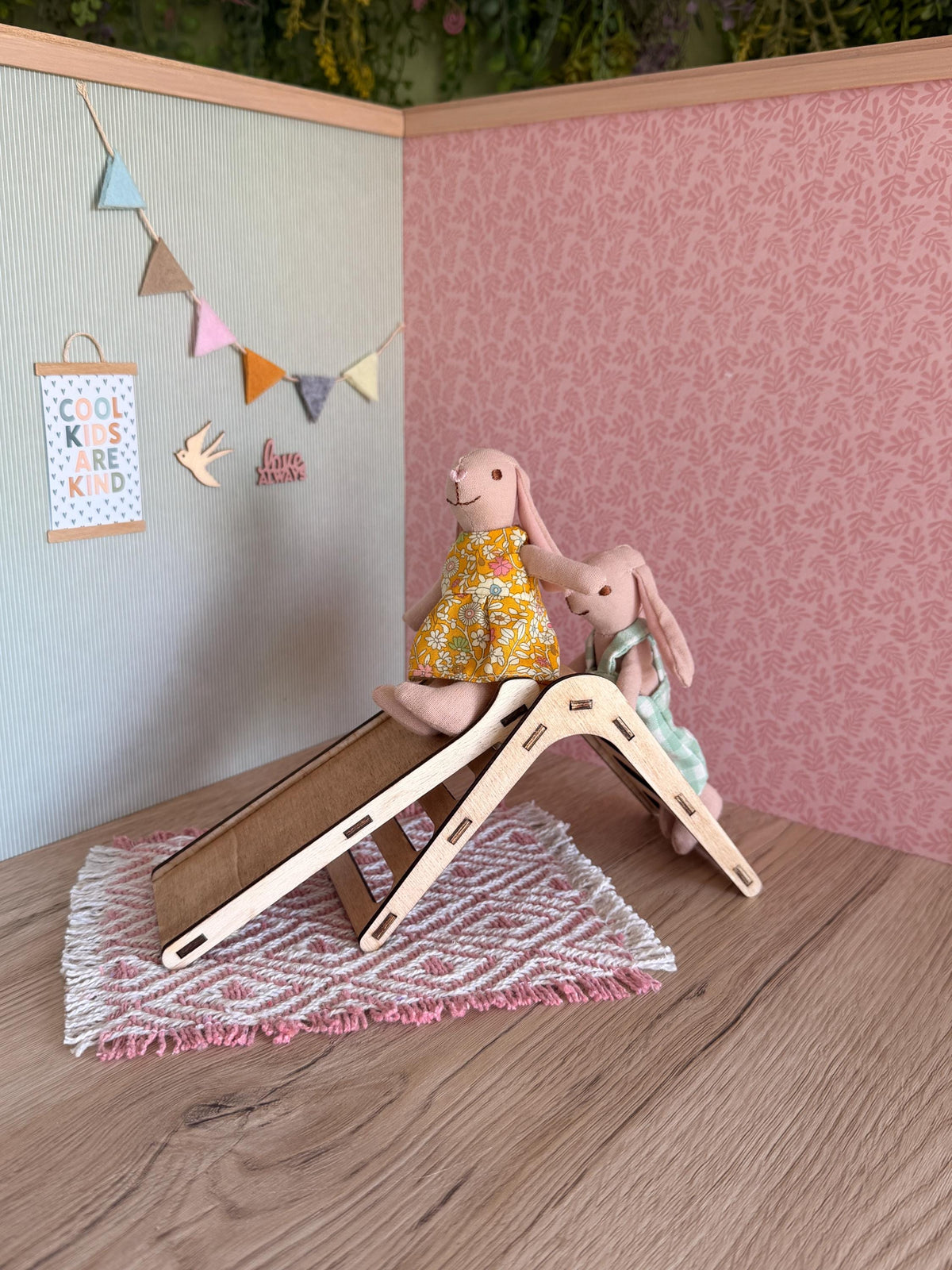 Miniature Pikler Triangle with Slide, handmade 1:12 miniature – photo 8