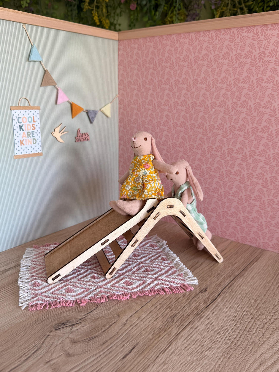 Miniature Pikler Triangle with Slide, handmade 1:12 miniature – photo 8