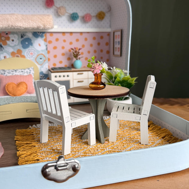 Happy Nest – Medium Suitcase Dollhouse, handmade in Slovenia – photo 2
