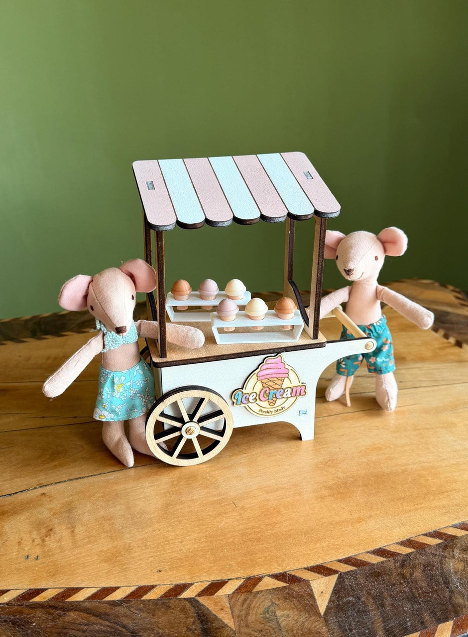 Miniature Ice Cream Cart, handmade 1:12 miniature – photo 5