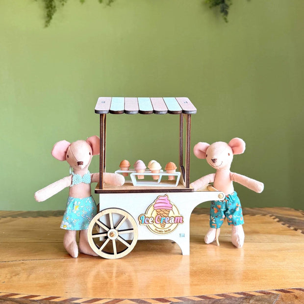 Miniature Ice Cream Cart, handmade 1:12 miniature – photo 2