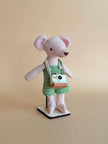 Pip – handmade fabric mouse doll, 13 cm – photo 5