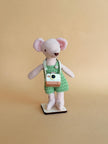 Pip – handmade fabric mouse doll, 13 cm – photo 7