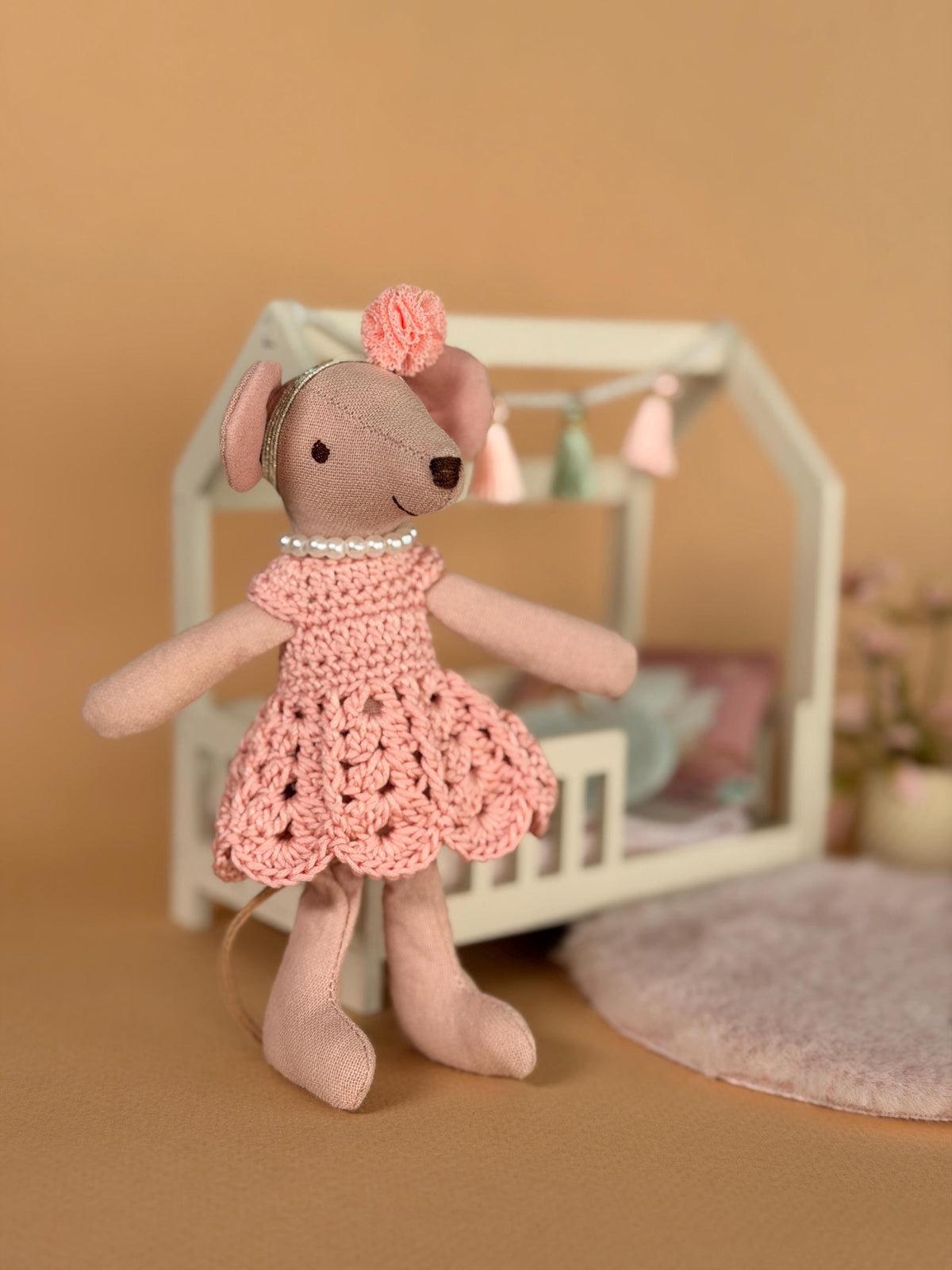 Ballerina Dollhouse Bedroom, 1:12 Scale, handmade – photo 5