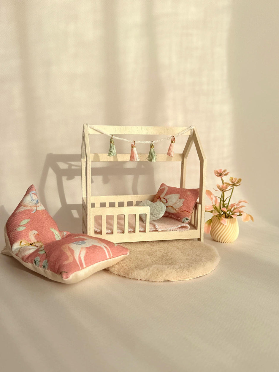 Ballerina Dollhouse Bedroom, 1:12 Scale, handmade – photo 3
