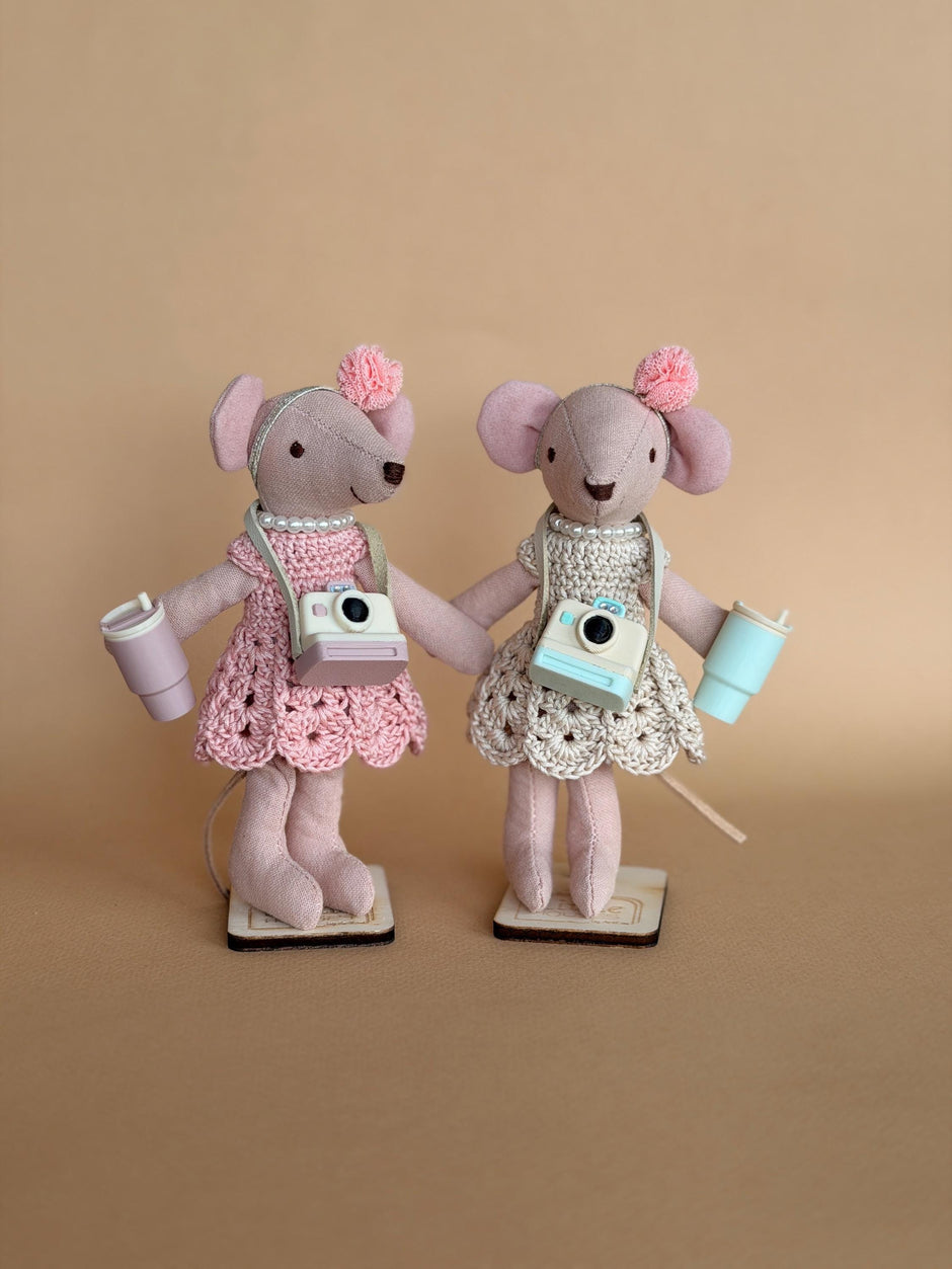 Ballerina Mouse – Fabric Doll, 13 cm – photo 4