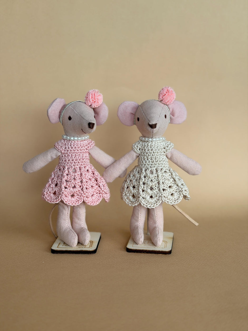 Ballerina Mouse – Fabric Doll, 13 cm – photo 2
