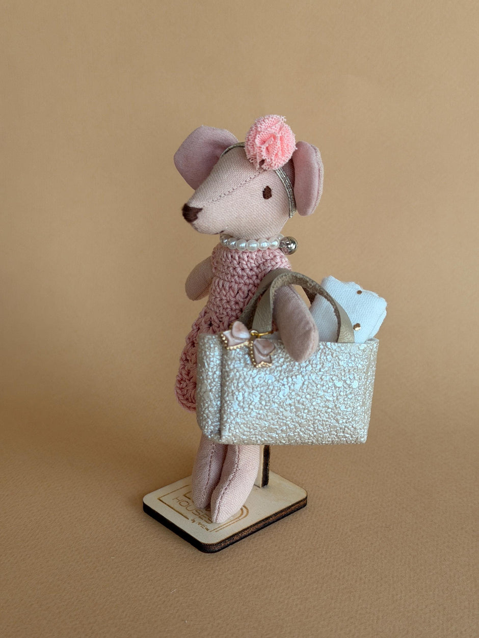 Ballerina Mouse – Fabric Doll, 13 cm – photo 8