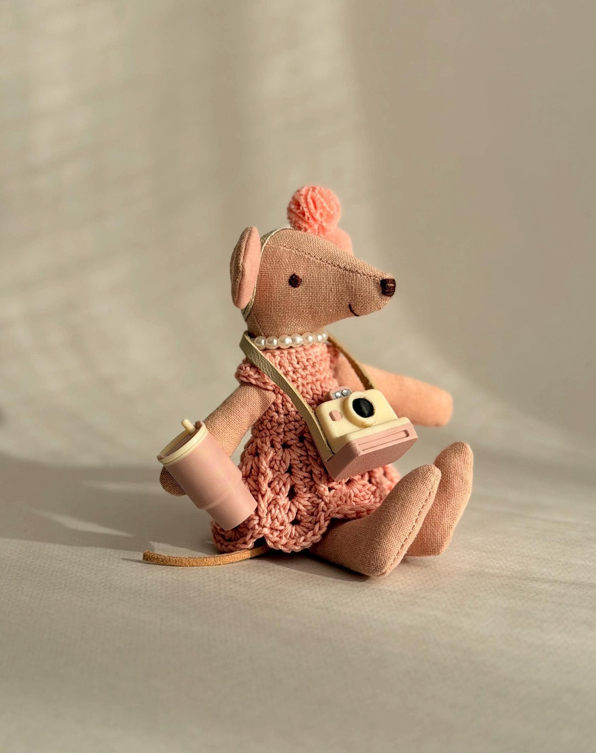 Ballerina Mouse – Fabric Doll, 13 cm – photo 5