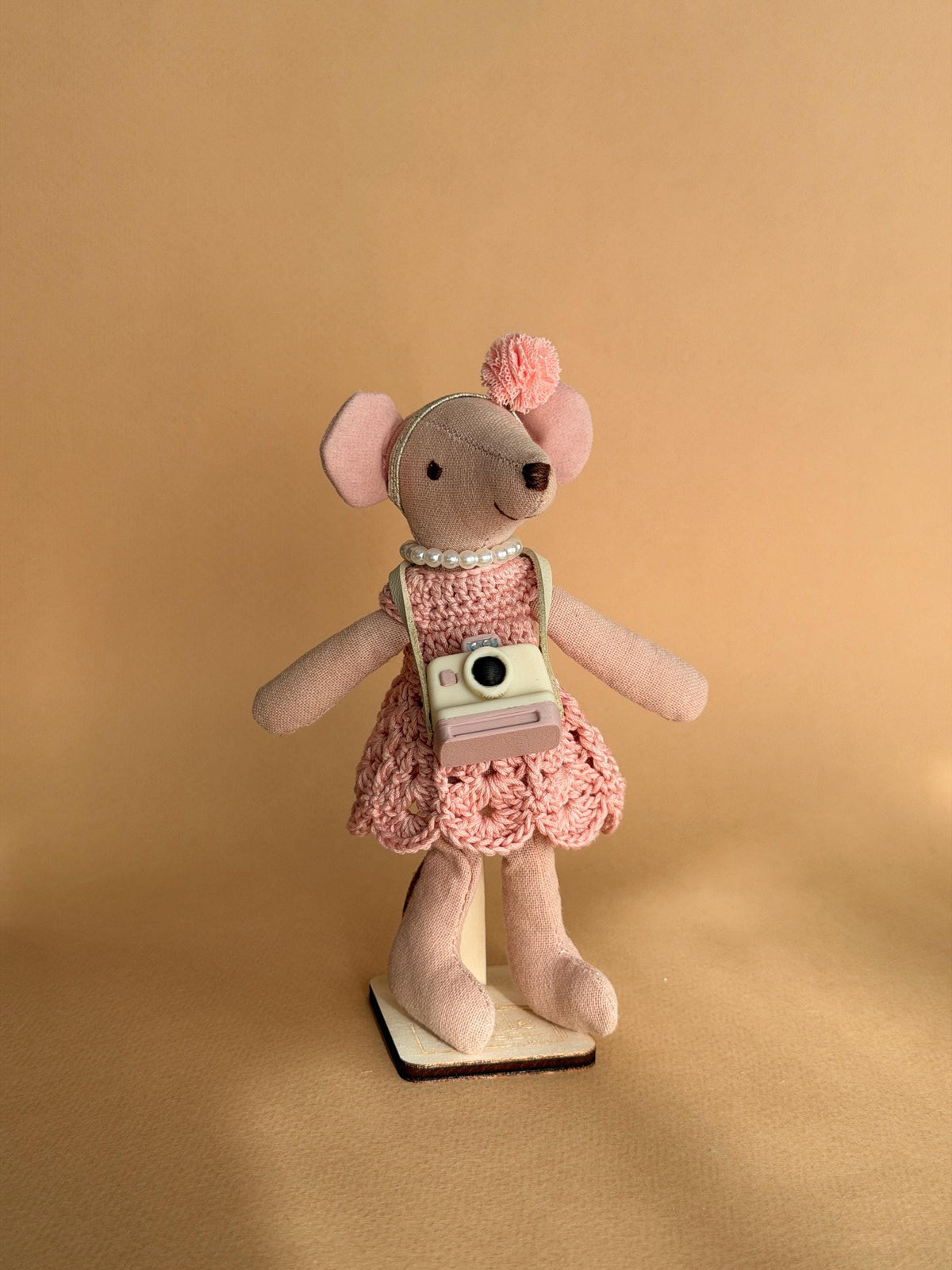 Ballerina Mouse – Fabric Doll, 13 cm – photo 3