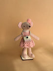 Ballerina Mouse – Fabric Doll, 13 cm – photo 3