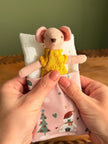Christmas Sleeping Bag – White & Green with Light Pink – photo 6