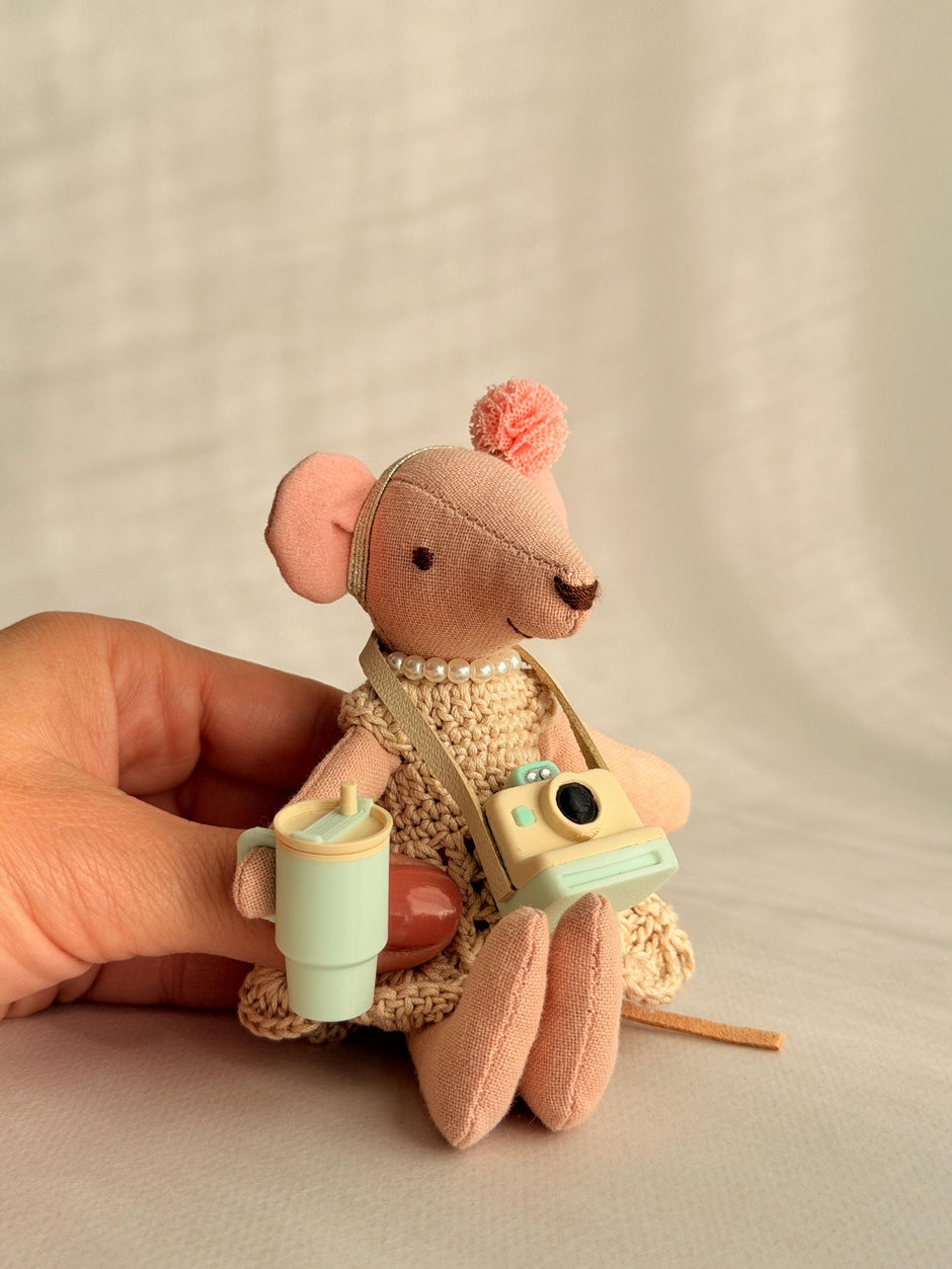 Ballerina Mouse – Fabric Doll, 13 cm – photo 6