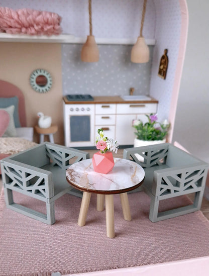Pastel Bloom – Medium Suitcase Dollhouse– Medium Suitcase Dollhouse