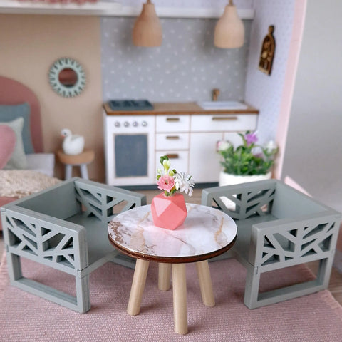 Pastel Bloom – Medium Suitcase Dollhouse– Medium Suitcase Dollhouse